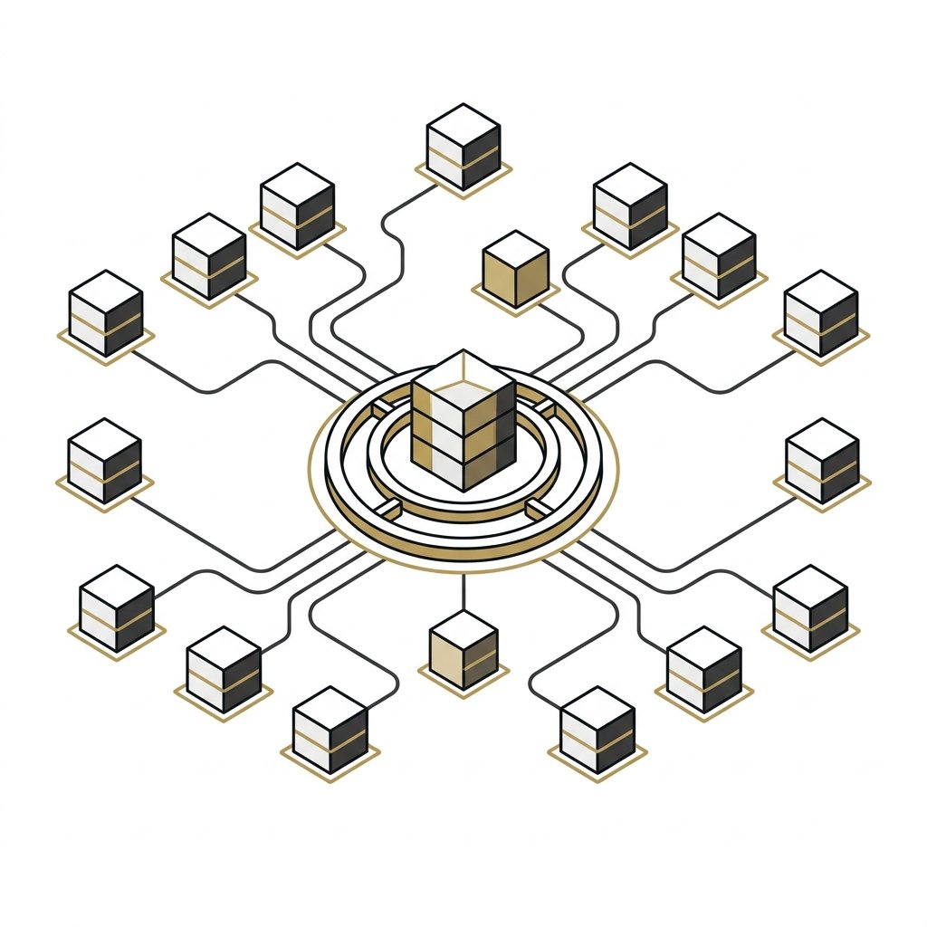 Systems integration and workflow automation technical graphic